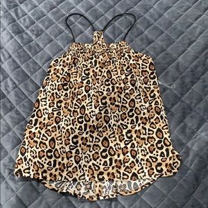 3/$15 cheetah tank top